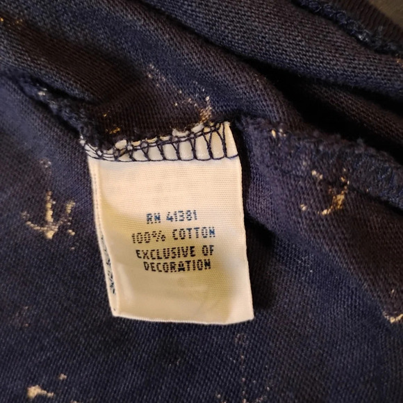 Polo Ralph Lauren Navy Blue and White Anchor T-Shirt, Large - Picture 3 of 7